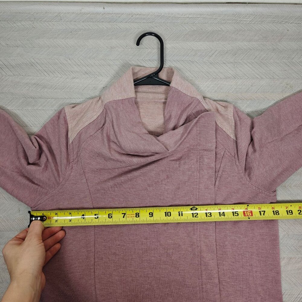 Lululemon Coast Wrap Heathered Mod Chalky Rose Long Sleeve Womens Size 6 - Picture 8 of 10